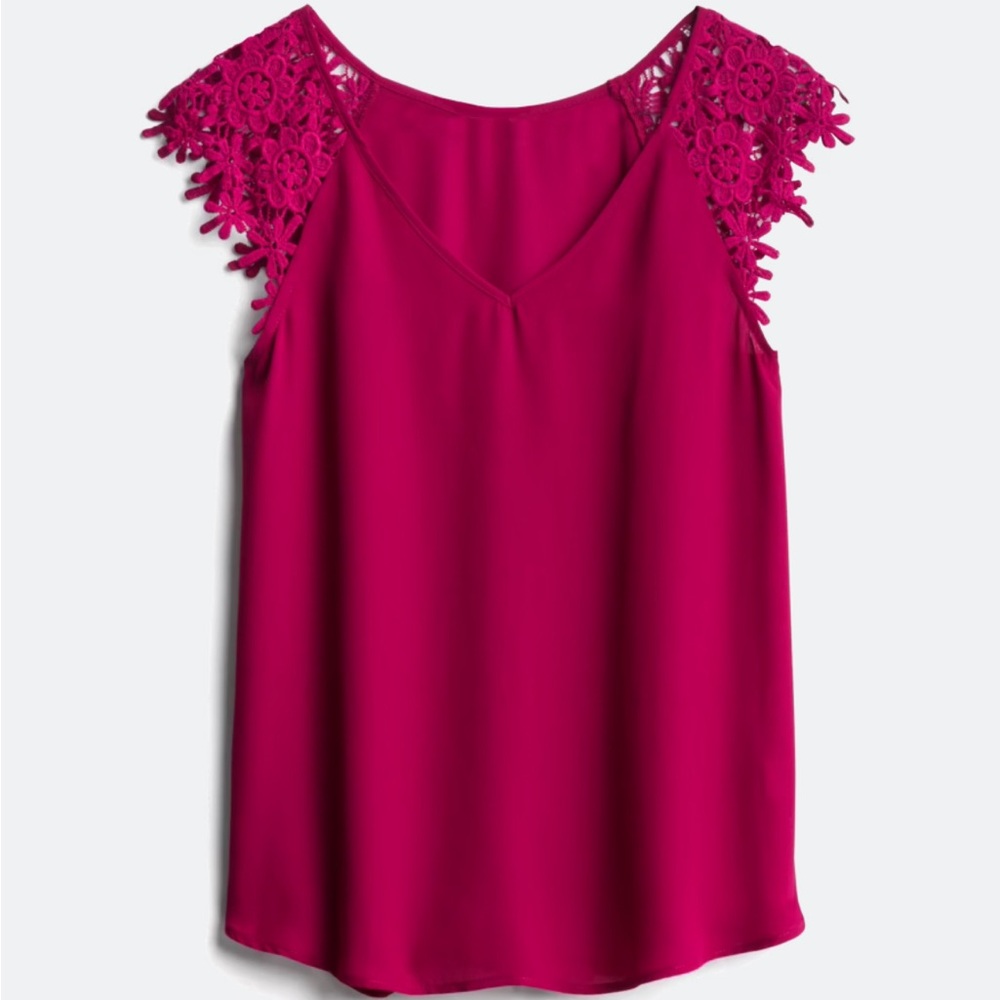 Jella C Halleck Crochet Sleeve Blouse